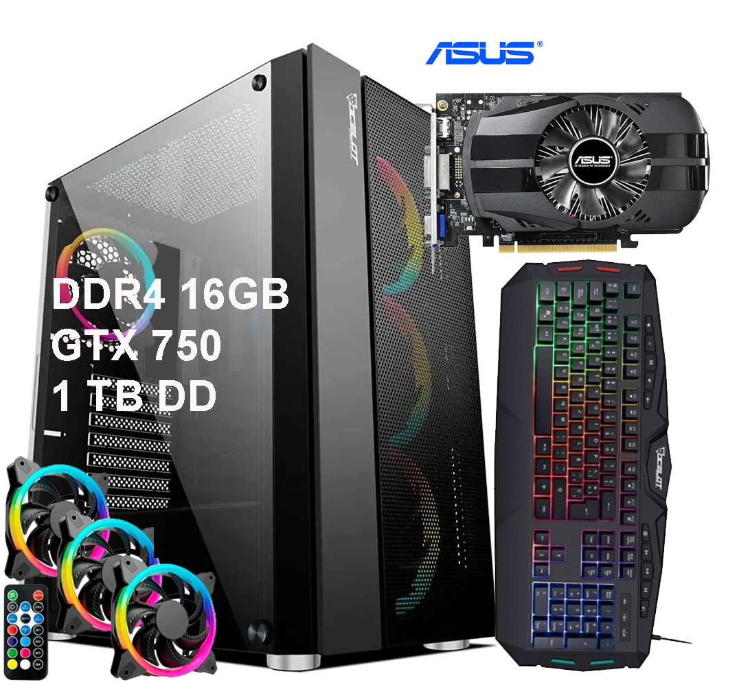 PC CPU Computadora AMD Ryzen Gamer 32Gb Ram 960Gb SSD HDMI DVI