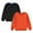 Orange, variant on Odeerbi Kids Boys Girls 2 PCS Cotton Crewneck Sweatshirts Fall Winter Pullover Sweatshirt Kids Kids Cute Solid Color Long Sleeve Top Sweatshirts Kids Clothes Orange