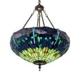 thumbnail image 6 of Meyda Lighting 22" Wide Tiffany Hanginghead Dragonfly Inverted Pendant, 6 of 7