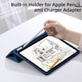thumbnail image 4 of Getino Compatible with Apple iPad 10th/11th Generation A16 Case 11 inch Clear Back Cover with Pencil Holder, Navy Blue, 4 of 7
