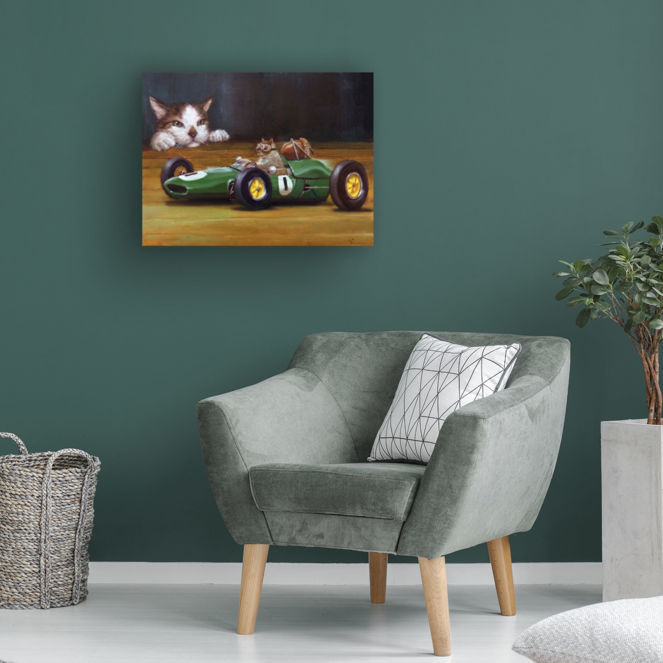 Canvas Wall Art - Lucia Heffernan 'Car Nuts' Wall Art for Living Room, Bedroom, or Office Décor by Trademark Fine Art - 19 x 14 Inches