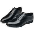 thumbnail image 5 of DADAWEN Dresses Shoe for Men Formal Business Classic Lace-up Shoes Black Oxfords9US, 5 of 7