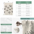 thumbnail image 6 of Farmhouse Dandelion Balloon Curtains for Windows, Bedroom Curtains 54 Inch Length, Spring Modern Country Flower Black Beige Tie Up Curtains Panels Thermal Insulated Bathroom Curtains Window 42"x54", 6 of 8