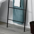 thumbnail image 6 of Zenna Home Leaning Towel Ladder, Linen and Towel Rack, 5 Tier, Rust Resistant, Matte Black, 6 of 6