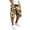 Orange, variant on Mens Travel Pants Printed Drawstring Straight Pocket Workwear Shorts