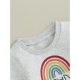 thumbnail image 5 of Bagilaanoe Toddler Baby Girl Birthday Sweatshirt Long Sleeve Rainbow Print Pullover 6M 12M 18M 24M 3T 4T 5T Kids Fall Loose Tee Tops, 5 of 8