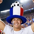 thumbnail image 7 of MMJ Novelty Fabric Soccer Theme Tall Party Hat Sunproof Headwear for Sports Game Cheering Fan Costume Accessory, 7 of 7