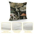 thumbnail image 4 of FUMJ Throw Pillow Covers Forest Mushrooms Green Leaves Home Decor Long Pillowcases Meadow Floral Butterfly Dragonfly Soft Pillow Case for Sofa Bedroom, 4 of 5