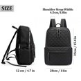 thumbnail image 2 of BadPiggies Travel Backpack for Women Men, Nylon Quilted College Laptop Backpack Fits 15.6" Laptop Personal Carry-on Size Bag with Trolley Sleeve, 2 of 9
