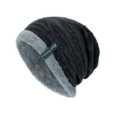 gelei Bang om te sterven lanthaan Men's Knitted Beanie Hats Winter Warmer Ski Slouch Outdoor Holiday Hiking  Caps - Walmart.com