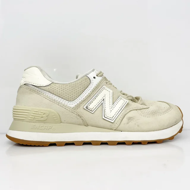 New Balance Unisex 574 WL574NC Beige Casual Shoes Sneakers Size M 5 W 6.5 B