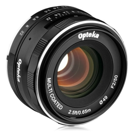 Opteka 50mm f/2.0 HD MC Manual Focus Prime Lens for Nikon 1 Mount CX Format Digital