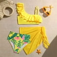 thumbnail image 5 of Kiijoy Girls 3 Piece Swimsuit Ruffle Bikini Set Cover Up Skirt Bathing Suit, Sizes 5-12, 5 of 5