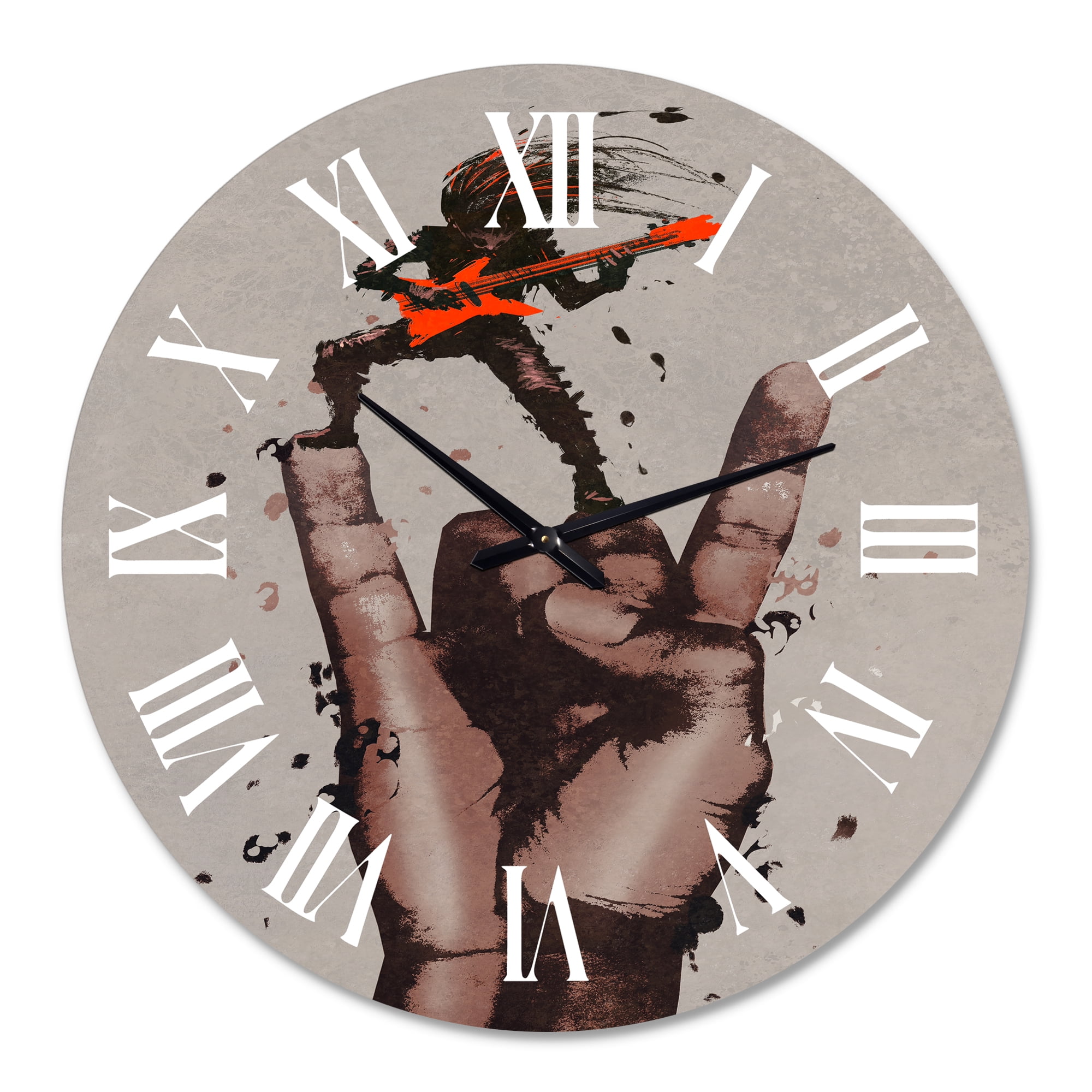Designart 1 in Modern,Contemporary Wall Clock