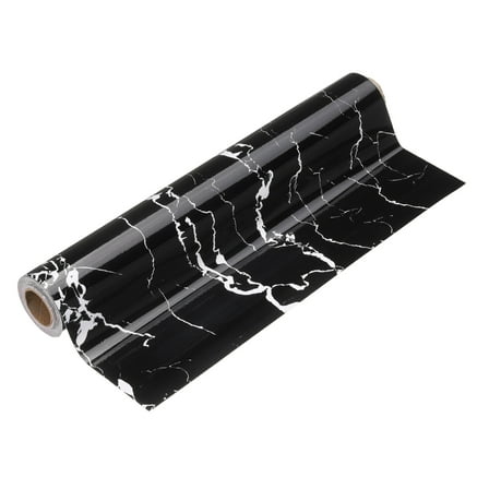 Uxcell Wood Grain Wallpaper Border 12" x 16.4ft Textured Frame Sticker, Black Cloud