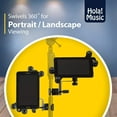 thumbnail image 4 of Hola! Music HM-MTH Microphone Music Stand iPad Tablet Smartphone Holder Mount, Fits Devices from 6 to 15 Inch, 4 of 6