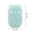 thumbnail image 2 of Unique Bargains 1 Pc Portable Bears with Cover Makeup Sponge Holder for Travel Blue Silicone Plastic, 2 of 6