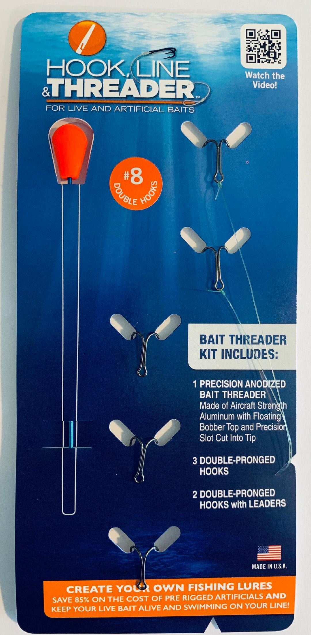 5 sizes or Bundle & Save Hook Line & Threader No Tool Included Loose Hooks 