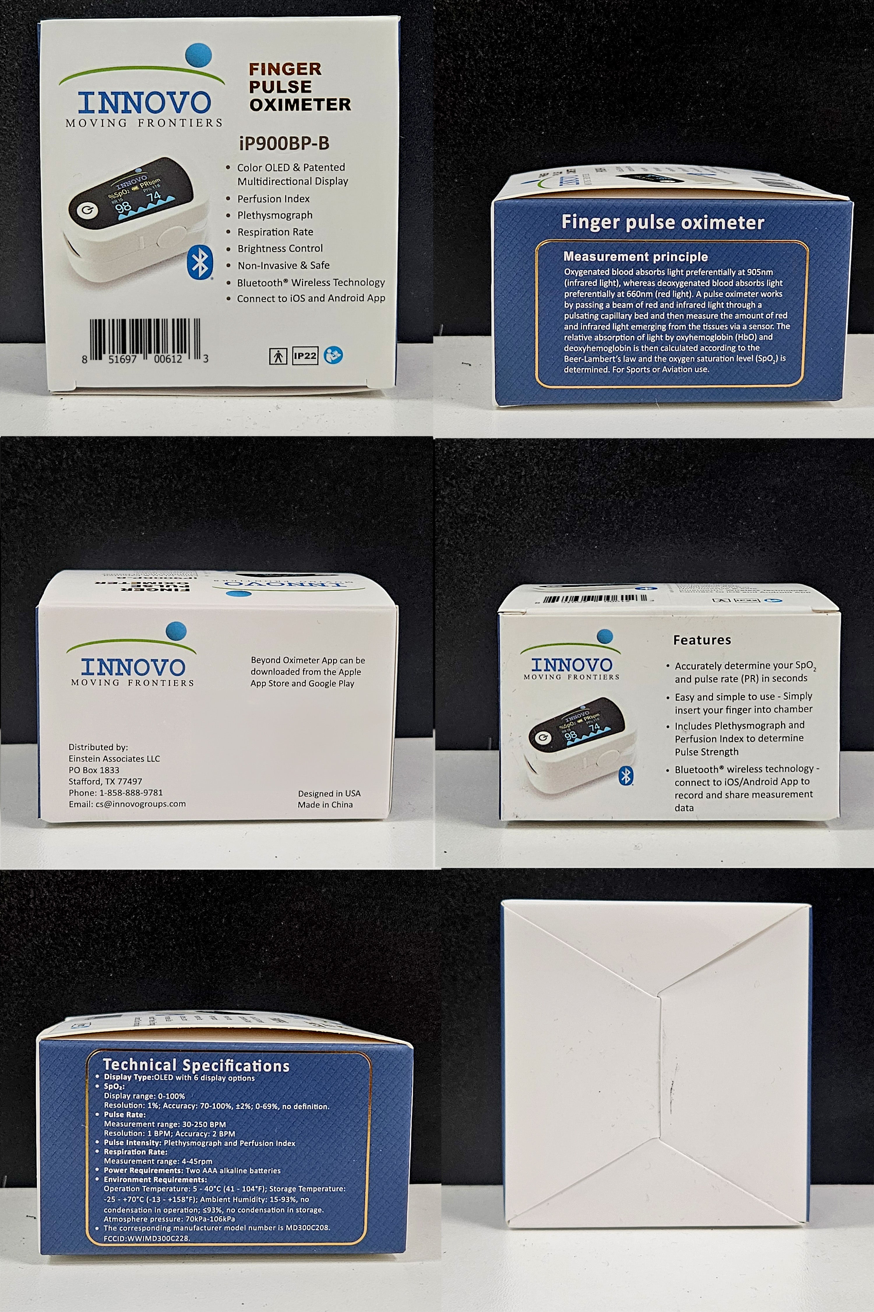 Innovo Premium CPE Pulse Oximeter with Plethysmograph and Perfusion Index