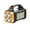 Gold, variant on Portable Solar Flashlight with Red Blue Flashing, QQZ Rechargeable Emergency Light for Outdoor, 2400mAh LED Searchlight Power Bank for Camping Hiking, Silver