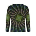 thumbnail image 3 of DDAPJ pyju Fashion Optical Illusion Tshirts for Men Long Sleeve Novelty 3D Graphic Henley Shirt Big and Tall Hip Hop Streetwear Hipster Tee Tops Limited Time Deals Mint Green XXL, 3 of 5