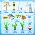 thumbnail image 2 of Adorno para tartas, pesca ZXSWEET con caña, algas flotantes, peces, 2 of 7