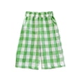 thumbnail image 6 of Zpanxa Girls Buffalo Plaid Wide Leg Pants Elastic Waistband Loose Fit Trendy Casual Trousers with Pockets for School Pants for Girls, 6 of 8