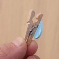 thumbnail image 3 of 50pcs Mini Wooden Clips Clothespins Crafts Clips with Hearts for Wedding Party Valentines Day Decoration, 3 of 5