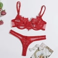 thumbnail image 2 of Intimates Erotic Underwear Lace Temptation Three Point Underwear With Steel Ring, 2 of 8