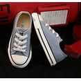 thumbnail image 3 of Boys and Girl Low Top Canvas Kids Lace up Sneakers, 3 of 8