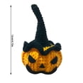 thumbnail image 2 of Fall Decor Halloween Decorations Skeleton Bat Pumpkin Figure, Halloween Decor Knitted Hollow Doll Ornament for Party Display, Spooky Seasonal Decoration for Tabletop Display,Halloween Theme Decor, 2 of 6