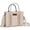 Natural-Beige, variant on Wrangler Medium Tote Bag for Women Designer Satchel Handbags Top-handle Purses with Strap, Crocodile-Black