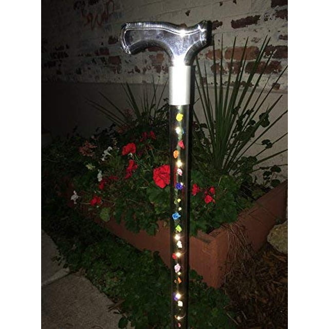 LED Éclairée Elegant Acrylique Designer Walking Cane (32 Pouces)