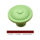 thumbnail image 3 of Pomo redondo de cerámica para puerta, cajón, armario, muebles, tirador, herrajes (verde), 3 of 3
