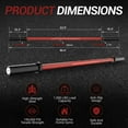 thumbnail image 5 of GARVEE 7ft Olympic Barbell,1500LB High-Capacity Weight Bar for Weightlifting and Powerlifting 45lb,Black&Red, 5 of 8