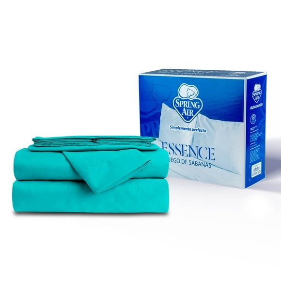 JGO DE SABANAS ESSENCE TURQUESA MATRIMONIAL Atlas del Descanso Spring Air Essence
