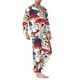 thumbnail image 2 of Fotbe Colorful Mushrooms (2) Pijama de Hombre con Estampado de Manga Larga, Conjunto de 2 Piezas, Ropa de Dormir Suave y Cómoda con Bolsillos-Large, 2 of 7