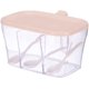 thumbnail image 1 of Azucarero, caja de almacenamiento de condimentos y especias con cuchara, caja de especias de 3 compartimentos, contenedor de almacenamiento, tarros de condimentos para especias, azúcar y sal, 1 of 4