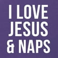 thumbnail image 6 of Wild Bobby, I Love Jesus & Naps Inspirational/Christian Women Racerback Tank Top, Purple Rush, Large, 6 of 6