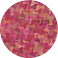 thumbnail image 1 of Ahgly Company Indoor Round Patterned Valentine Red Area Rugs, 3' Round, 1 of 6