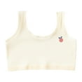 thumbnail image 2 of ATOGUTA Girls Long Line Sports Bra Size 9-14 Kids Athletic Seamless Stretchy Crop Tops Dance Yoga Beige, 2 of 3