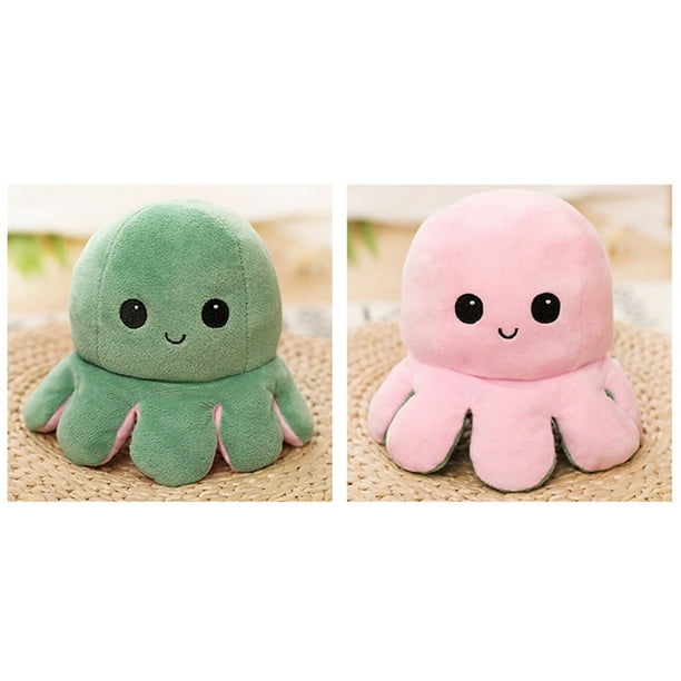 PWFE 4 Styles Cute Double-Sided Reversible Color Octopus Doll Flipped