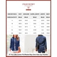 thumbnail image 3 of Chase Secret Women's Denim Jacket Casual Long Boyfriend Distresse Cute Jean Jacket Petite, 3 of 7