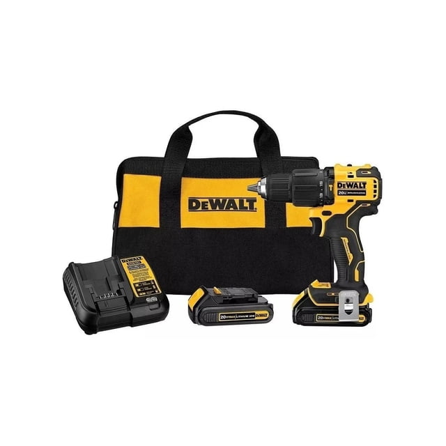 Taladro Destornillador DeWalt DCD708C2 20V con accesorios y bolso DeWalt DCD708C2