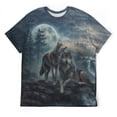 thumbnail image 3 of LAOLIUSN Mens 3D Graphic Tees All Over Print Wolf Shirt Novelty Streetwear Animal T-Shirt, S-4XL, 3 of 7