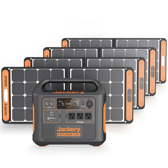 Jackery Solar Generator 1500 (includes (1) Explorer 1500   (4) SolarSaga 100W)