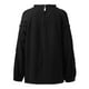 thumbnail image 5 of Camisa de manga larga con aberturas y costuras de encaje para mujer - Top informal de cuello redondo, poliéster ligero, otoño/invierno - Tallas S-XXL, 5 of 6