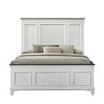 thumbnail image 3 of Roundhill Clelane Weathered White and Gray Finished 5-Piece Bedroom Set, Shiplap Panel Queen, 3 of 16