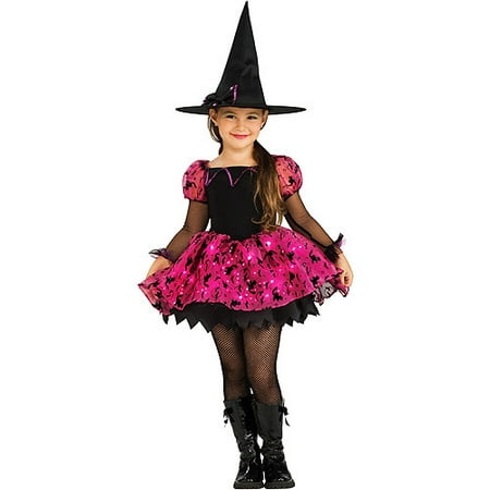 Girl's Light-Up Moonlight Magic Witch Halloween Costume