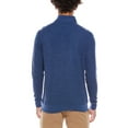thumbnail image 2 of TailorByrd mens  Cozy Knit 1/4-Zip Mock Sweater, s, Blue, 2 of 3